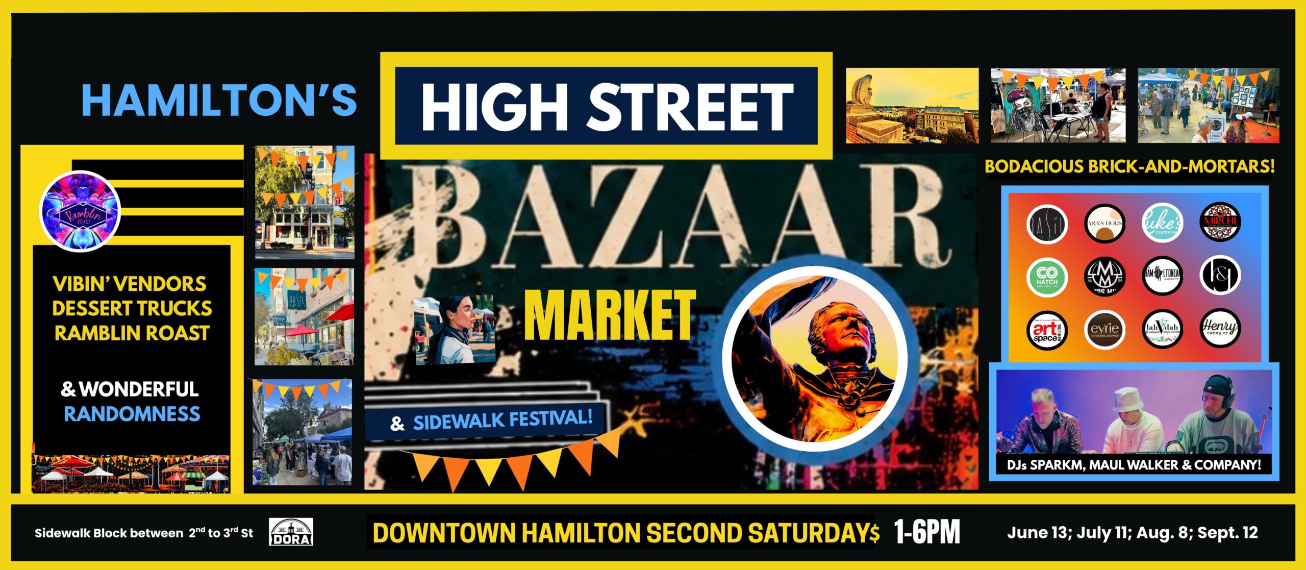 Hamiltons High Street Bazaar Market - BANNER